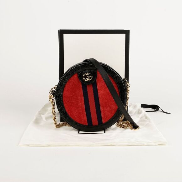 Gucci Handbags - Ophidia Mini Gg Round Shoulder And Crossbody Bag